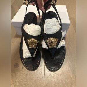 Authentic Versace Medusa Sandals size 39.5